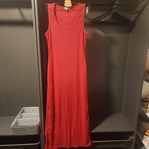 Fashion Nova Red Sleeveless Maxi Dress